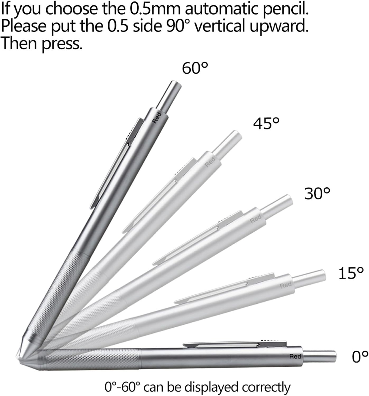 4 in 1 Multicolor Pen, Metal Cased Multifunction Ballpoint Pen, 0.5mm Mechani…