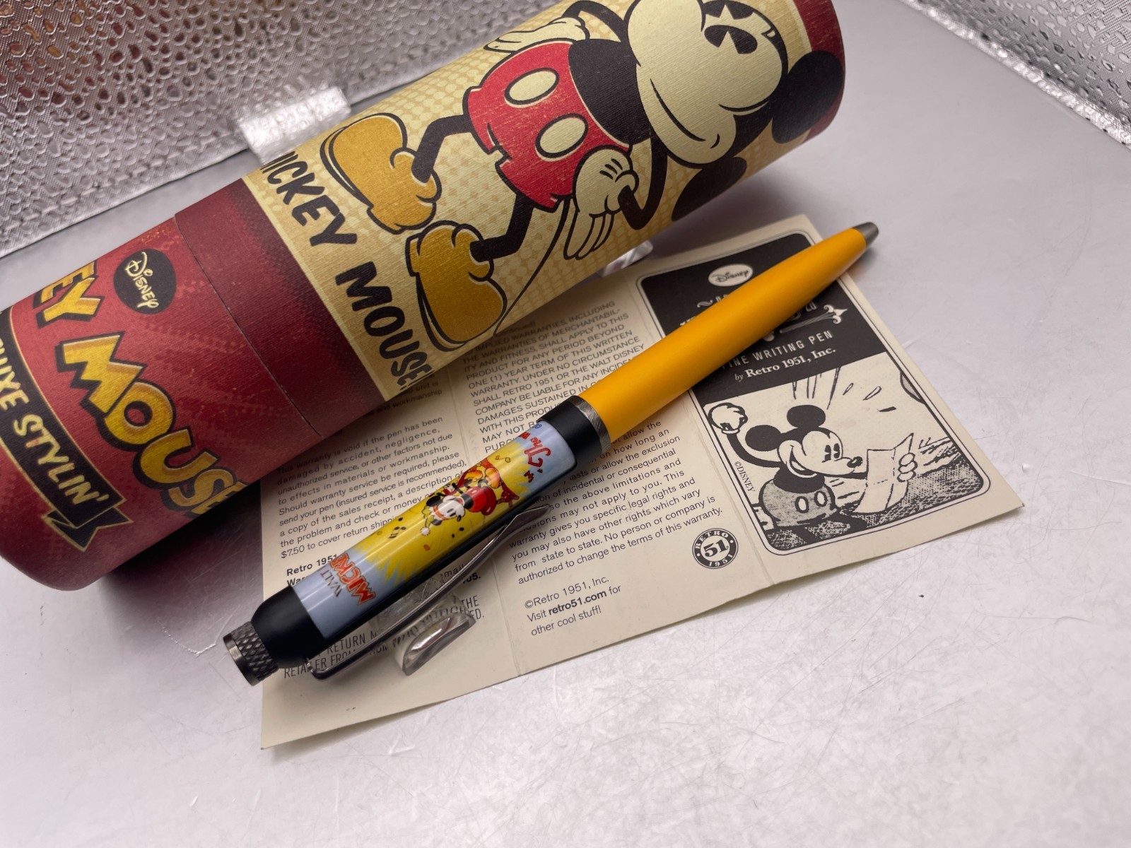 Retro 51 1951 Vintage Mickey Deluxe Mouse Ballpoint Pen Whoopee Party MMFD-10
