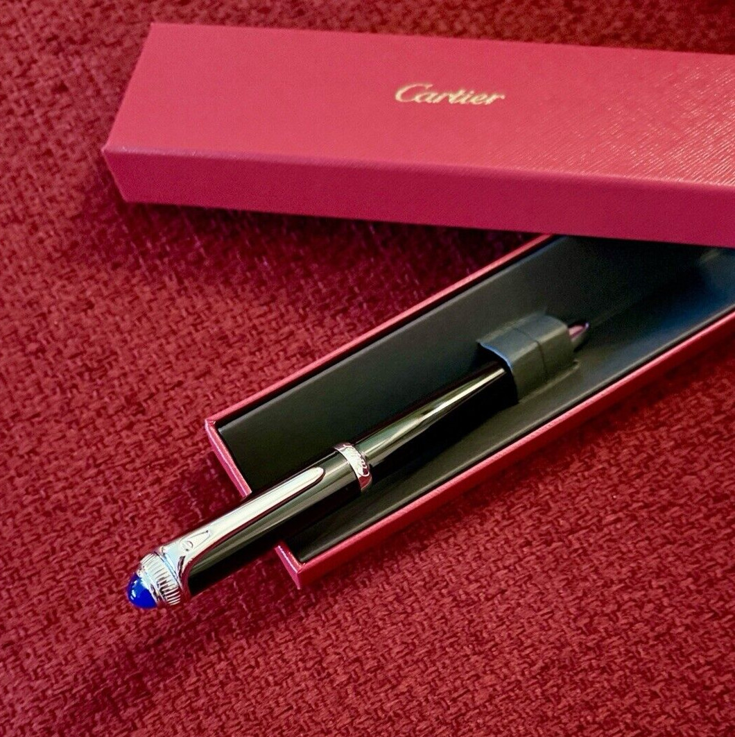NEW Cartier Palladium-Finish Rollerball Pen – VIP AD Gift BNIB Lux Gift for Him