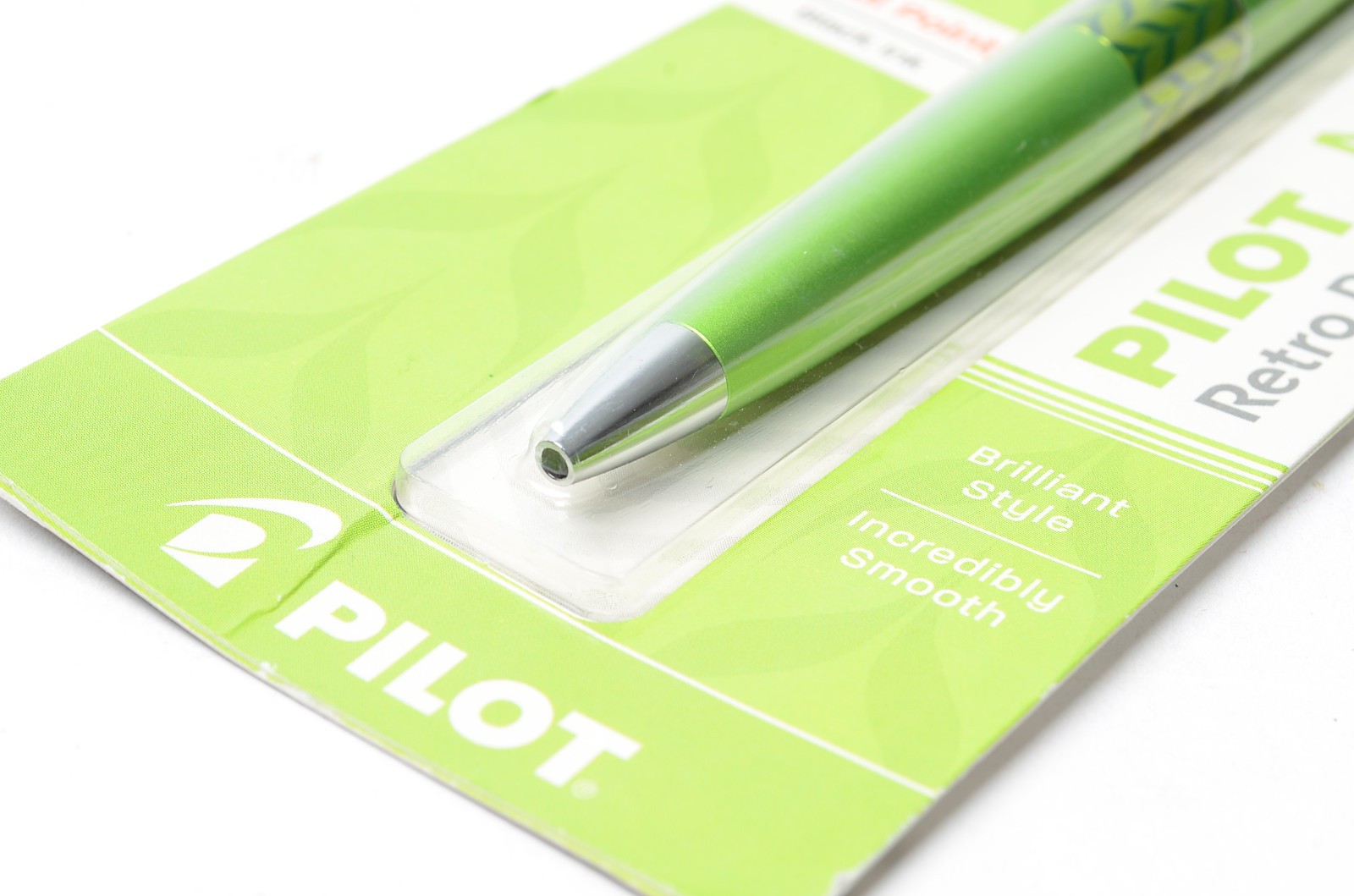 Pilot MR Retro Pop Ballpoint Pen Green Black Ink Medium 1.0mm New Sealed