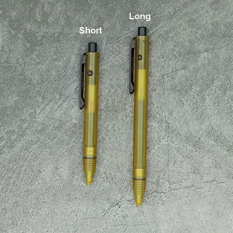 EDC PEI Titanium Alloy Pocket Ballpoint Pen Signature Writing Student Office Pen