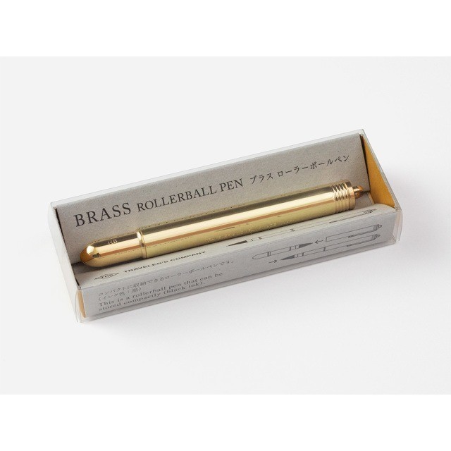 TRAVELER’S COMPANY TRC Brass Rollerball Pen Solid Brass TRAVELER’S Notebook