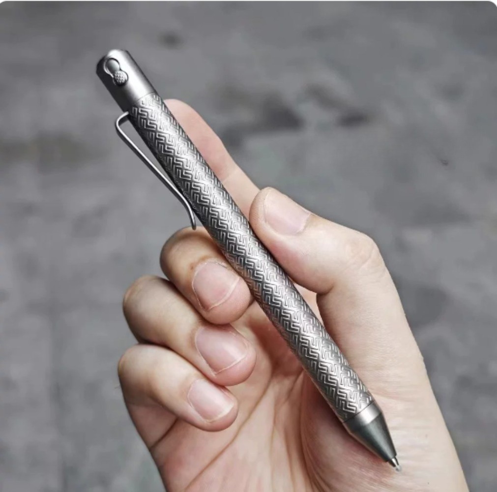 Titanium Alloy Ballpoint Pen Business Writing Signature Pen EDC Multi-tools Gift