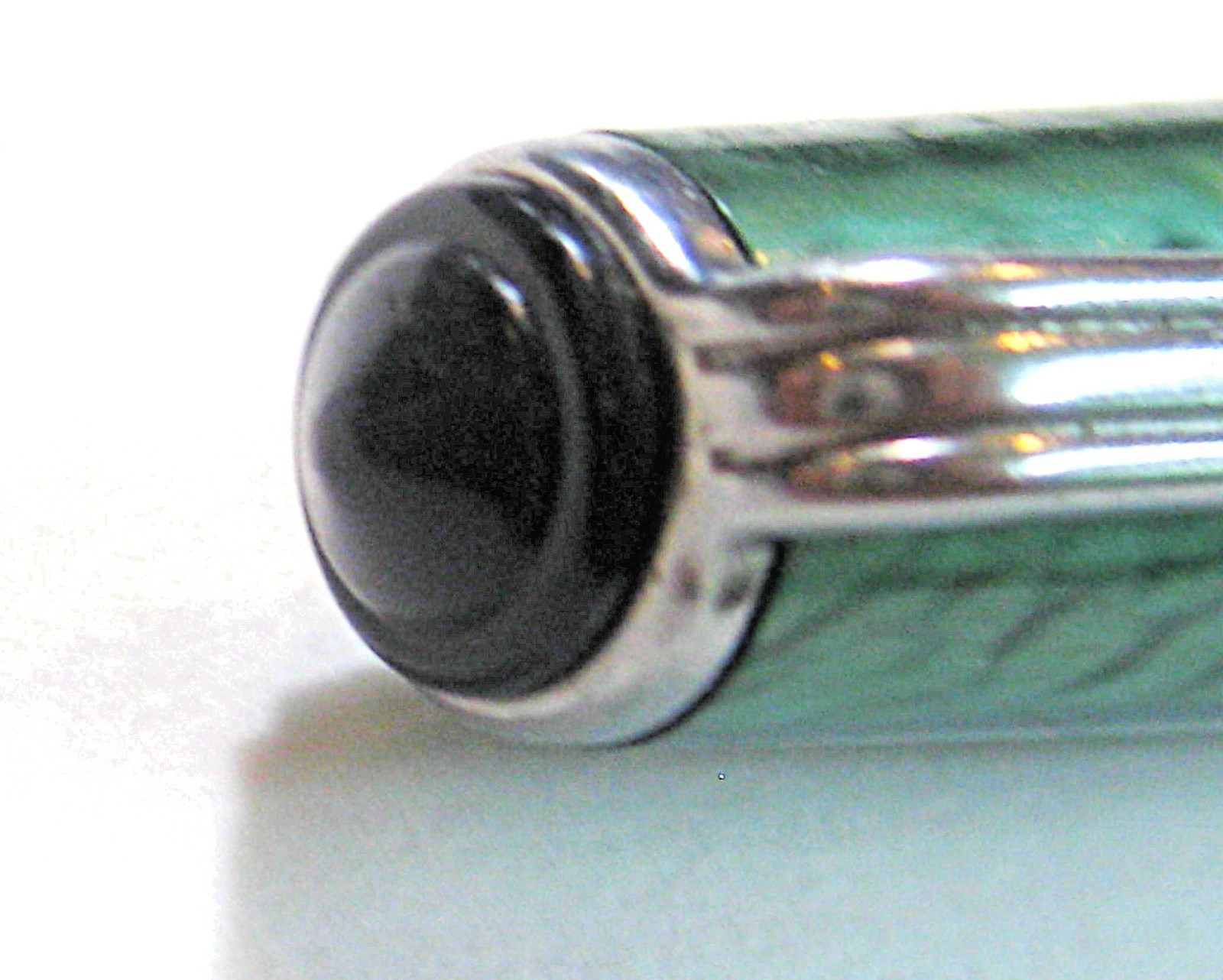 Pearl Green Esterbrook Ball Pen J series, dry refill, cap action. Beauty