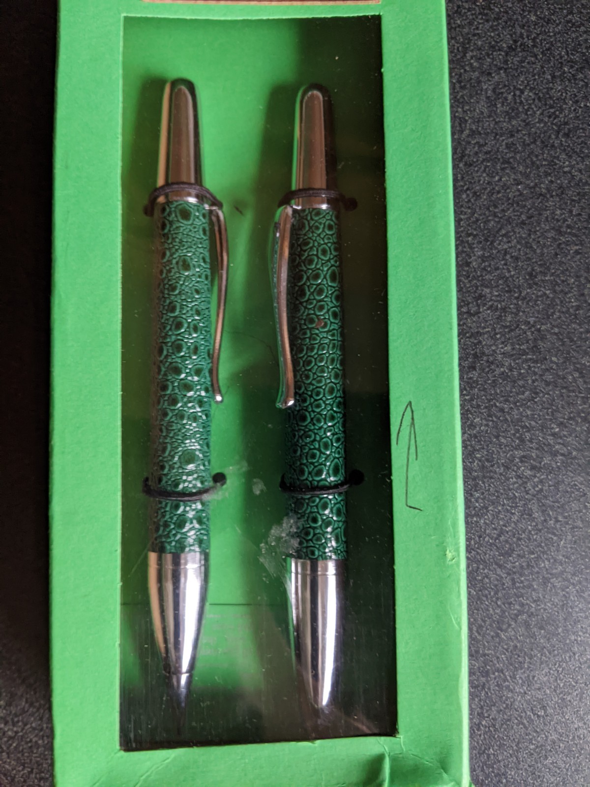 Campo Marzio Roller Ball Pen & Pencil Set. Made In Italy, Tortoise Shell. NEW.