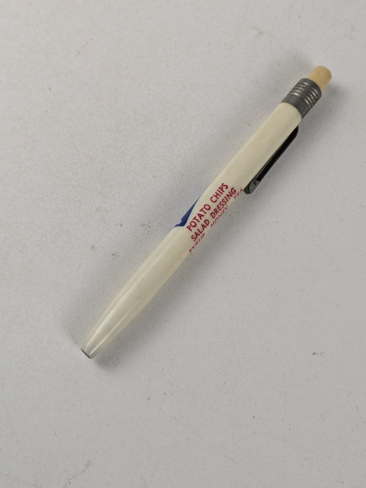 1950-60s – Morton’s Potato Chips Ad Crayon Pen – B18D