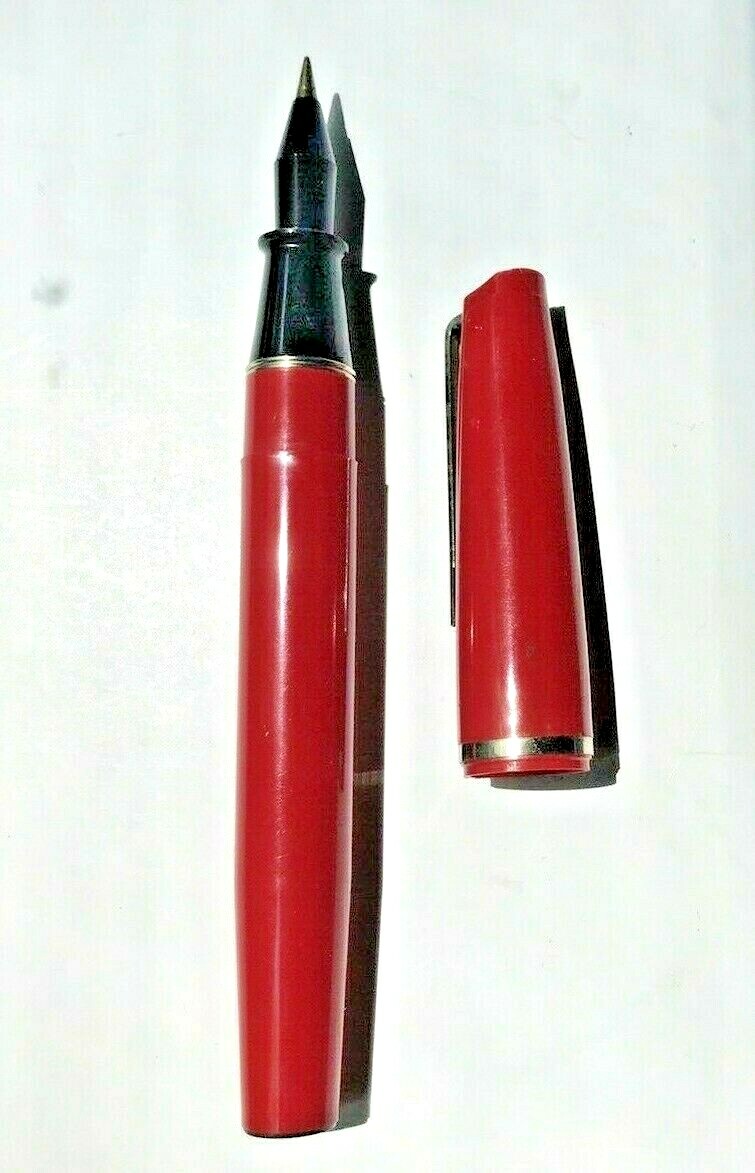 Monster Red Ballpoint pen. Says Italy on pocket clip – Large – Big