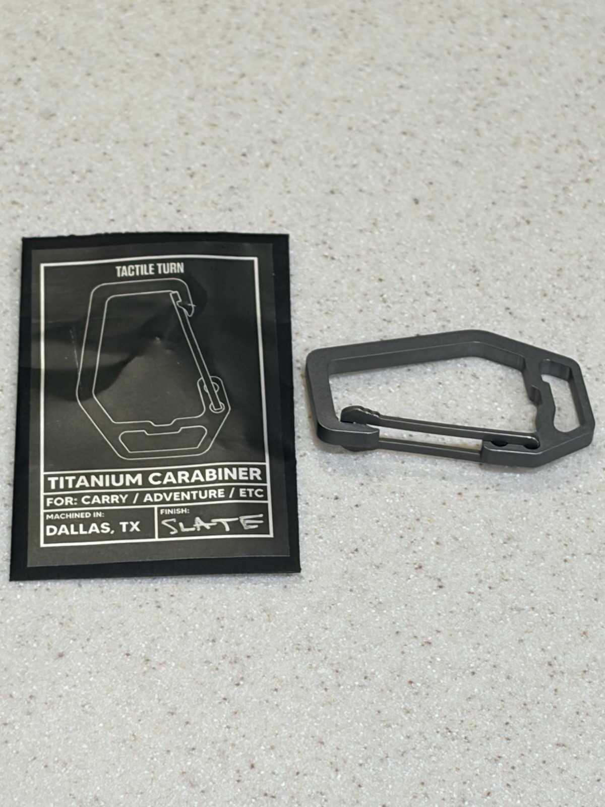 Tactile Turn Titanium Carabiner