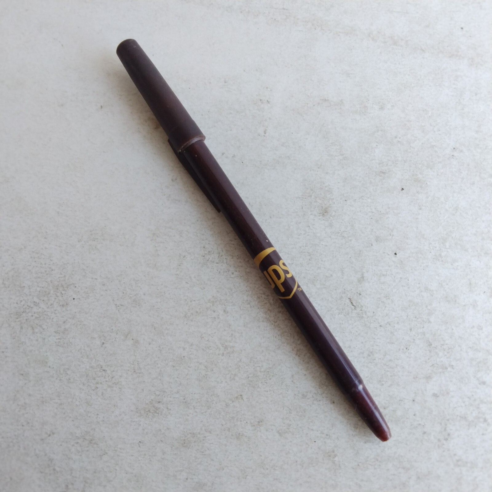 UPS Ballpoint Pen Vintage Brown Empty