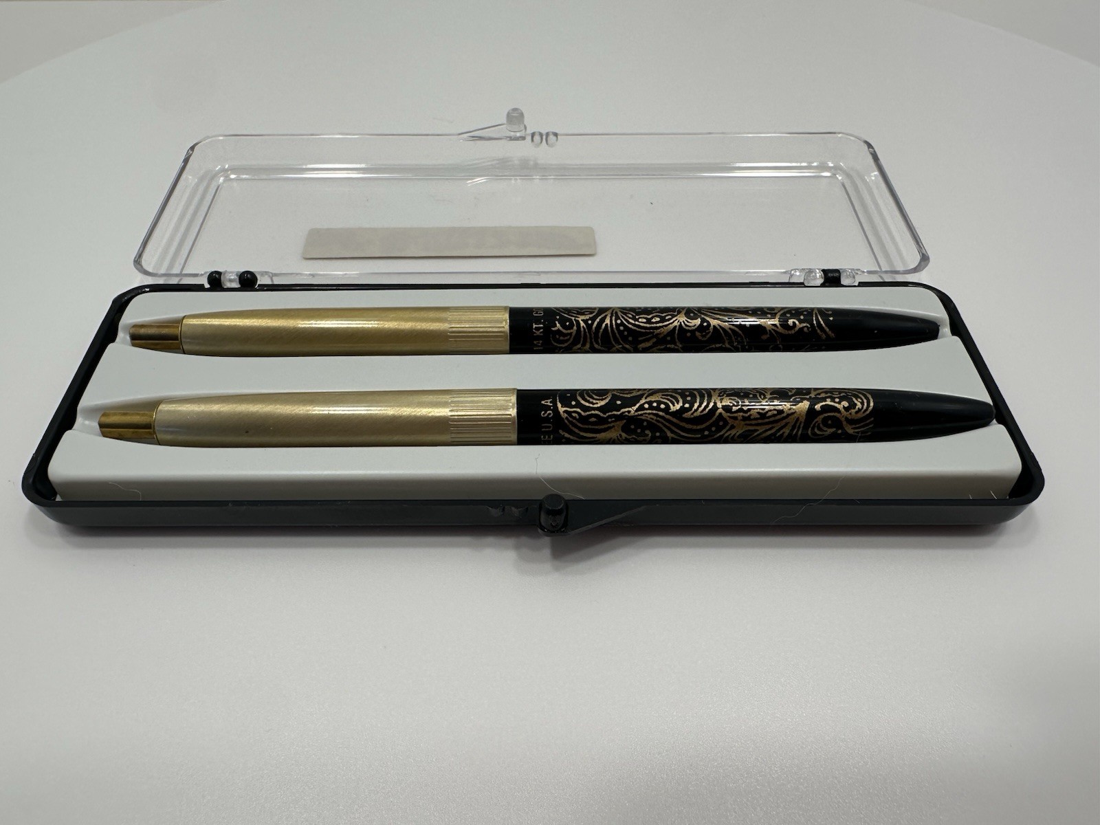 VINTAGE *NEW* Set of 14K Gold Filigree Perfumed Pens USA