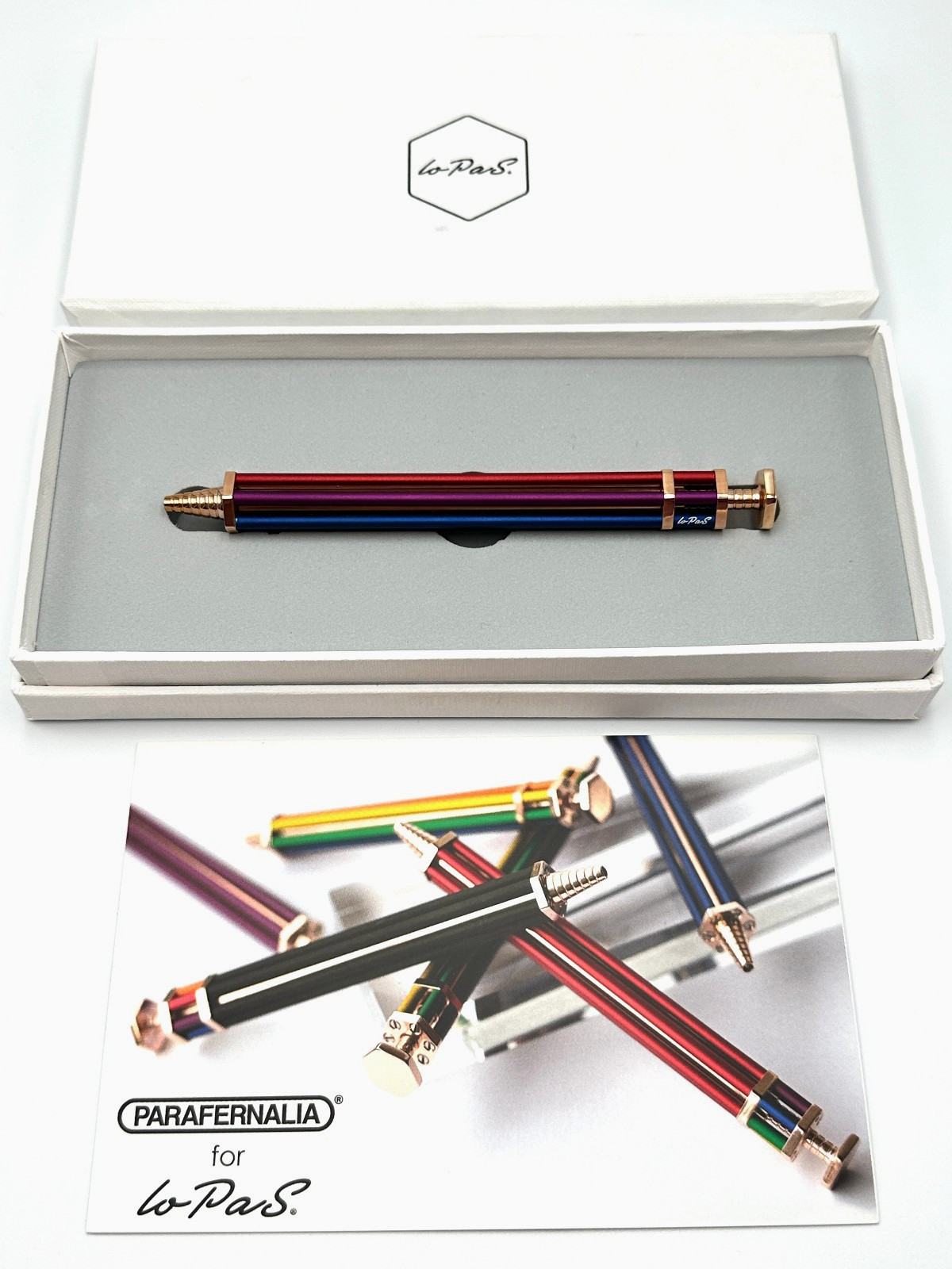NOS TECH & ARTISTIC PARAFERNALIA Lo PaS RAINBOW ARCOBALENO BALLPOINT PEN ITALY