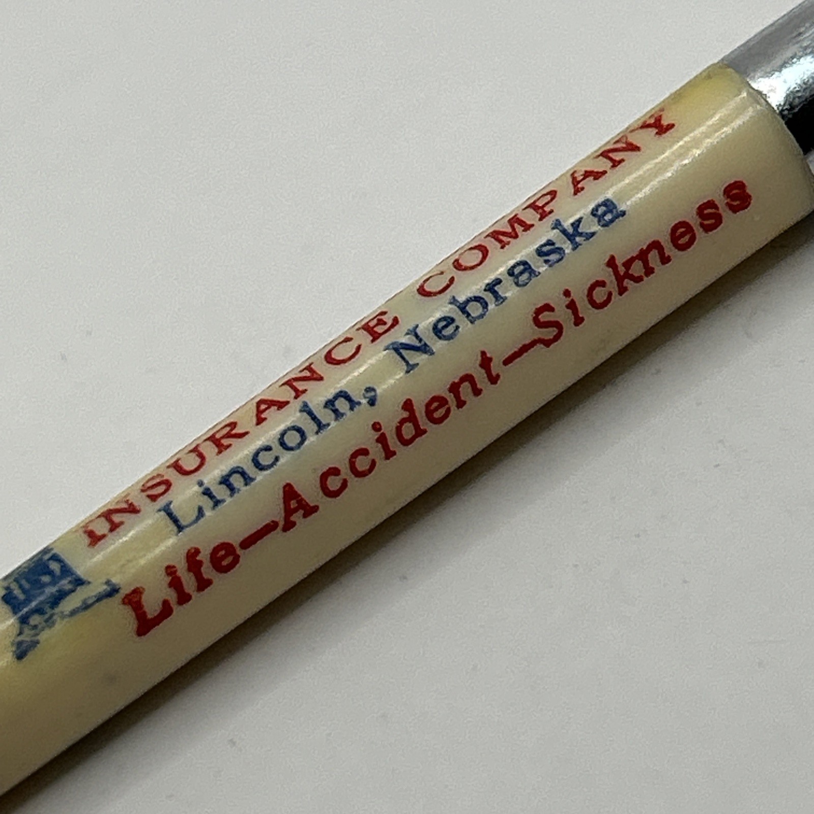 VTG Ballpoint Pen LINCOLN LIBERTY LIFE INSURANCE CO. Nebraska