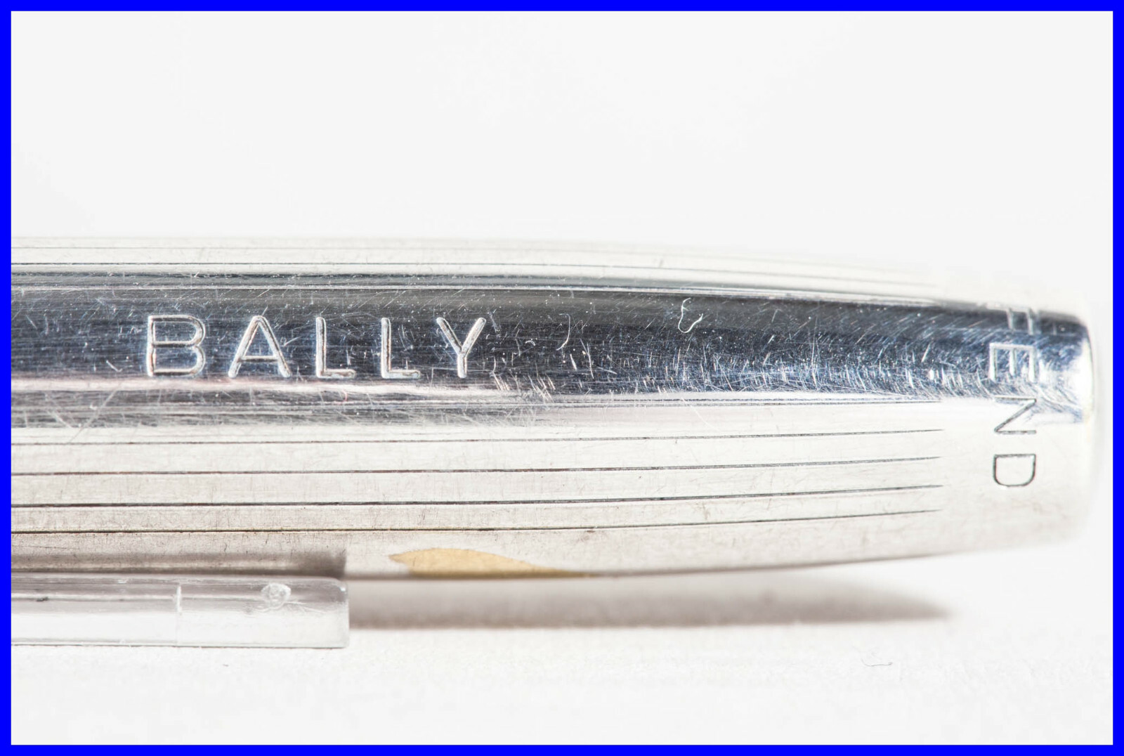 Bally Fend 2 Colors Bags Ballpoint Pen In Silver-Plated – 60s Design