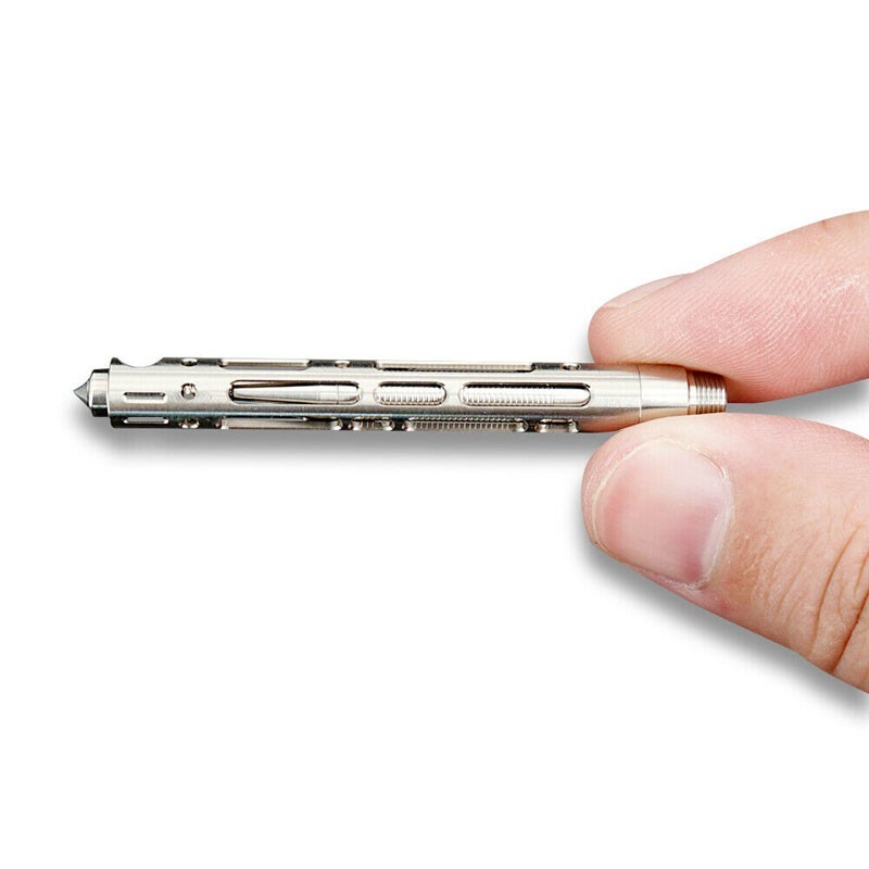 New EDC Mini Titanium Alloy keychain Ball Point Pen Signature Pen Outdoor Travel
