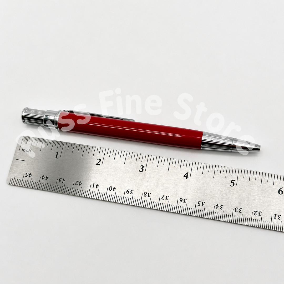 Rolex Red & Chrome Ballpoint Pen With Box Rare VIP Gift Collectible