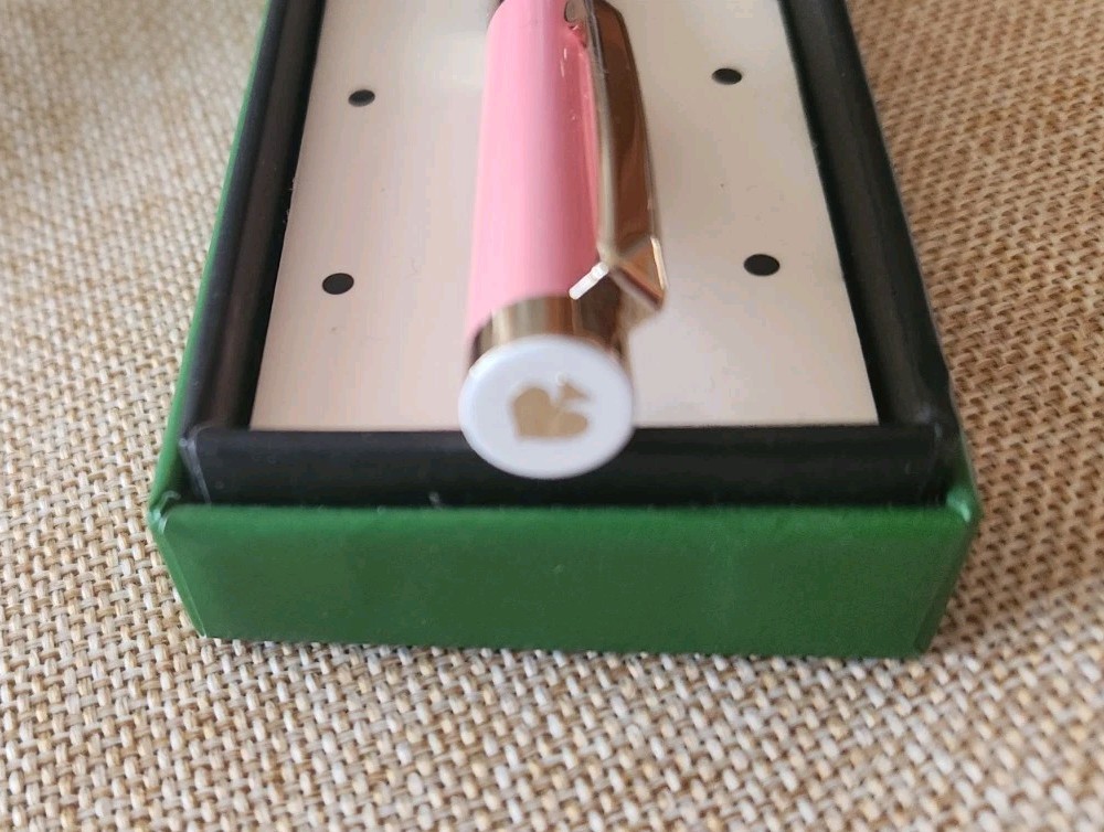 Kate Spade New York Colorblock Ballpoint Pen Gold Accent Metal Cap New in Box