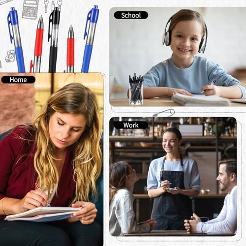 Mini Ballpoint Pens 1.0mm Pocket Size Ink Pens for Office School Classroom Gifts