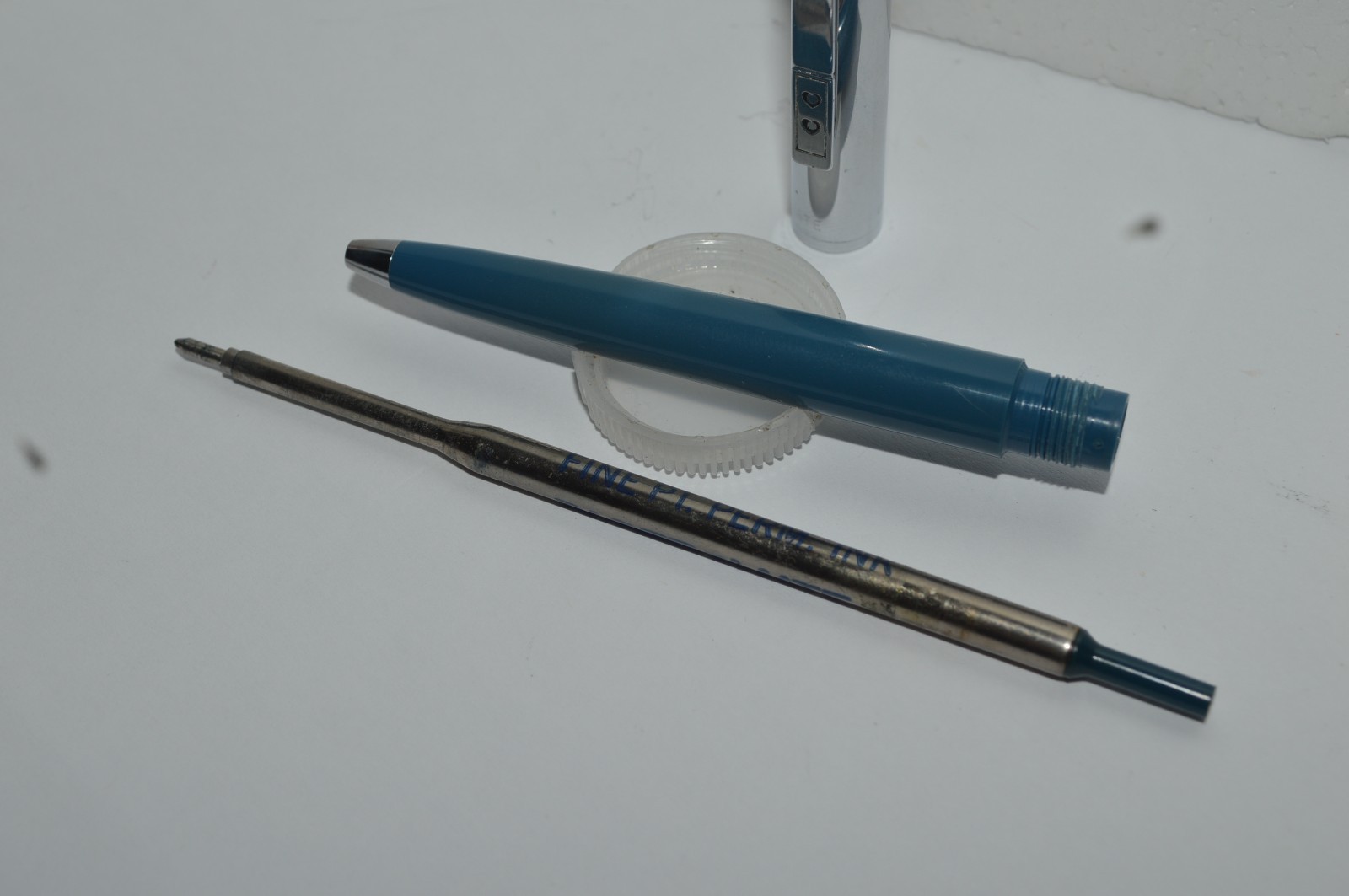 PAPER MATE Profile #2 Reg Grip Ballpoint Pen Blue Barrel Made In USA 1990s