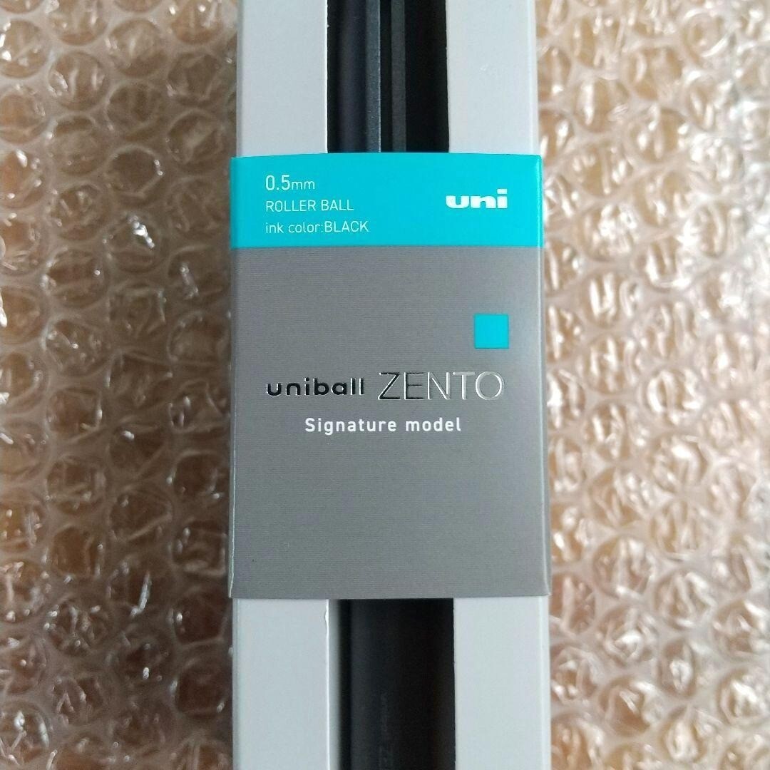 MITSUBISHI PENCIL uniball ZENTO Signature Model Metallic Black 0.5mm NEW Japan