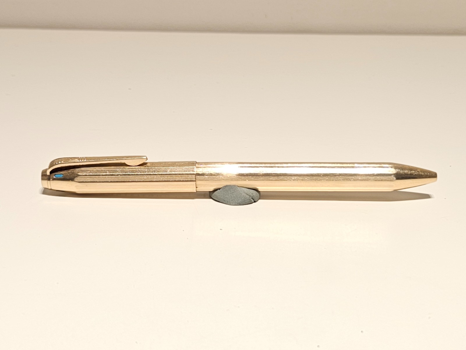 VINTAGE RARE LUXURY GOLD PLATED FOUR COLOR BALLPOINT PEN»FEND»VISION CONTISTAHL