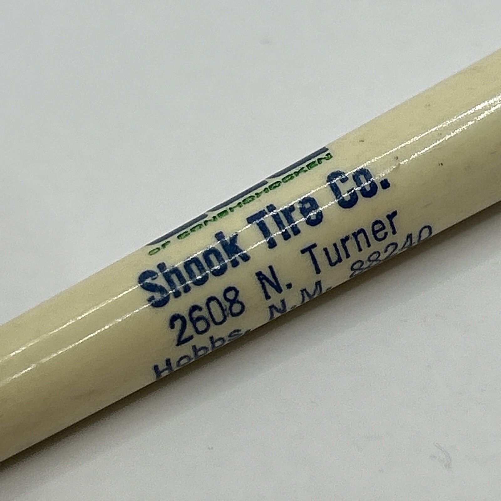 VTG Ballpoint Pen SHOOK TIRE COMPANY Hobbs New Mexico