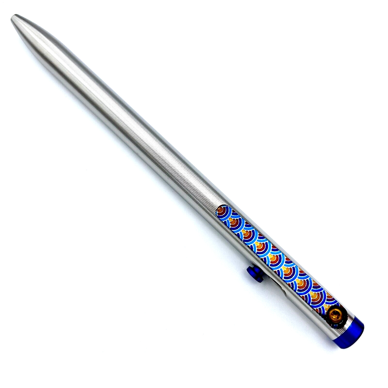 Tactile Turn – Titanium Slim Bolt Action Standard Size Pen Custom J-wave Clip