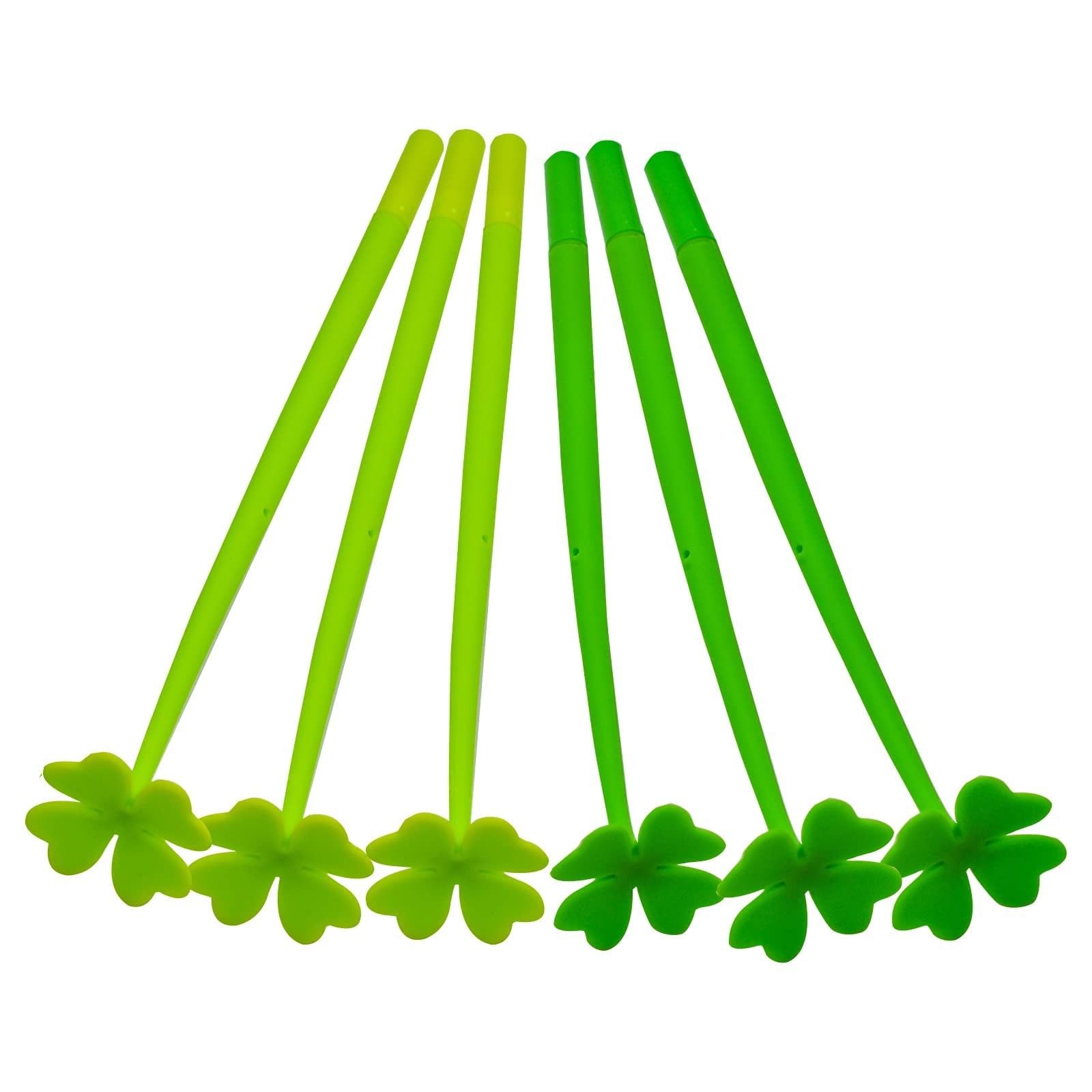 Four Leaf Clover Ballpoint Pen 12 Pieces Set 0.5mm Black Ink Gel Stationery
