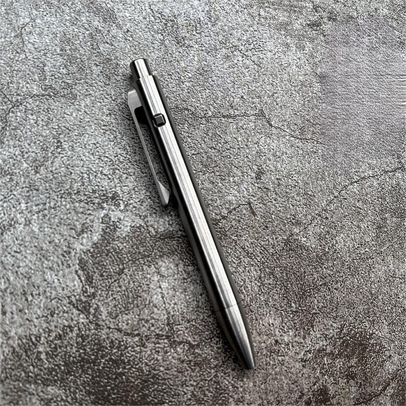 1PC Titanium Ballpoint Pen EDC Pocket pen Business Office Writing Signature Gift