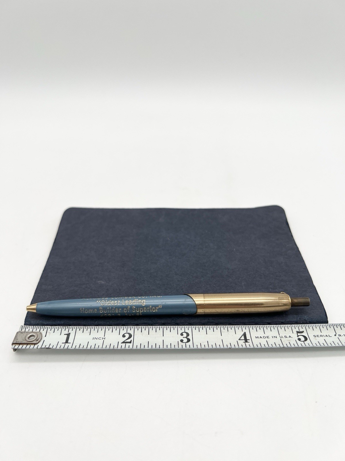 Vintage 60s Allouez Lumber Co Advertising Pen Superior WI Unipeco Mt Vernon NY
