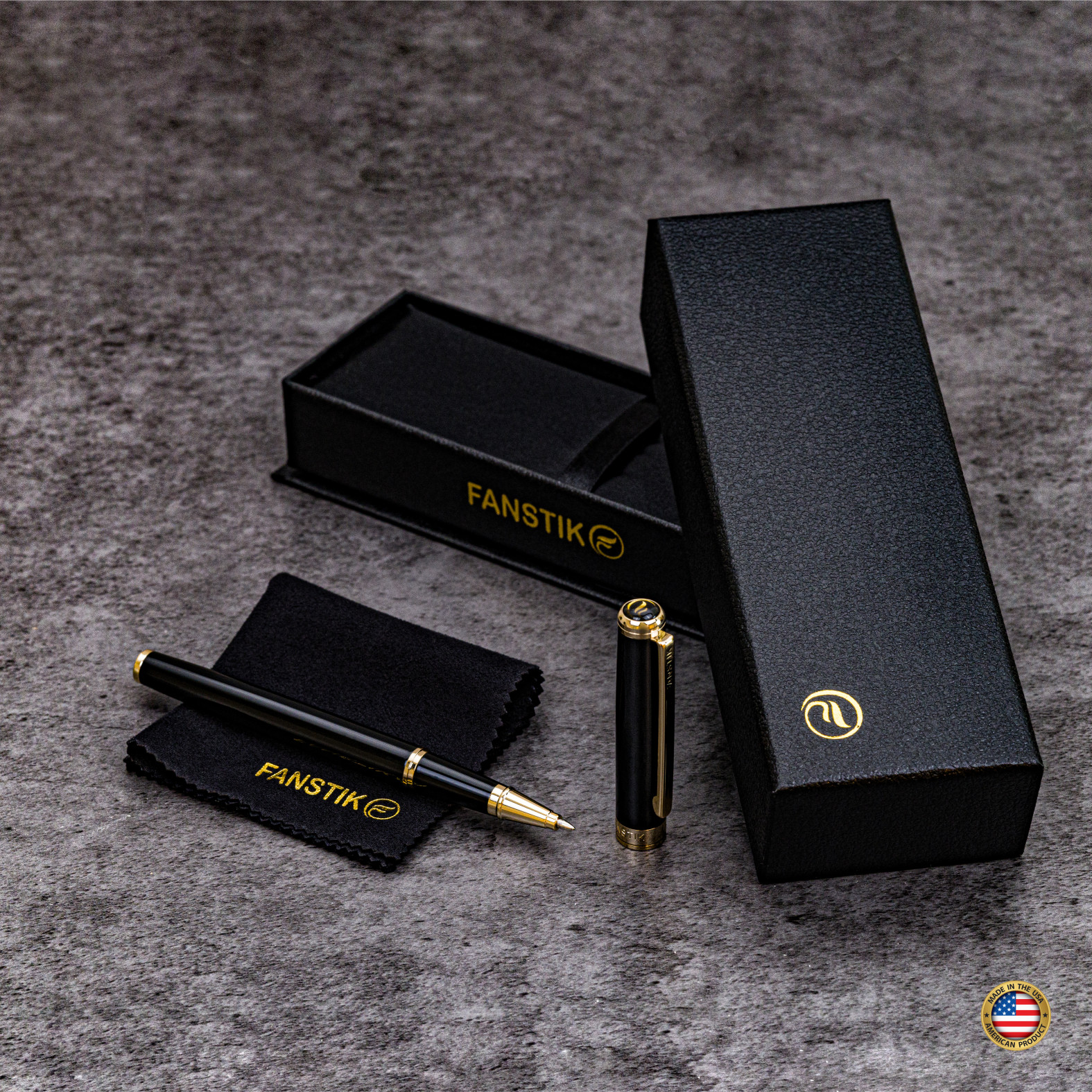 Luxury Rollerball pens (MADE IN USA) Fancy Pen, Real 24K Gold Plating, Best Gift