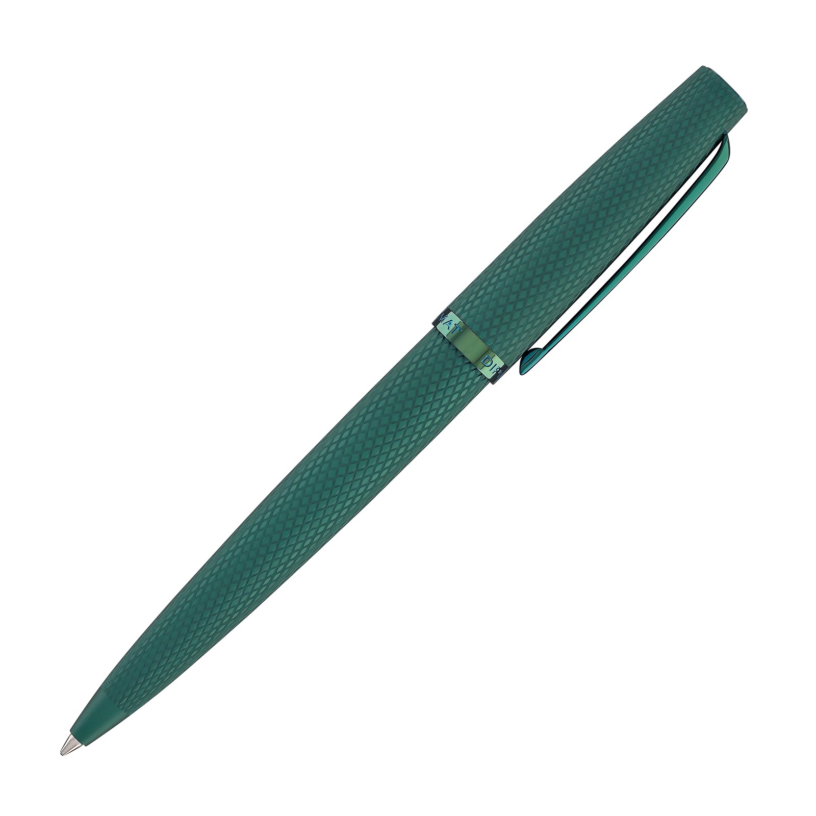 Diplomat Viper Ballpoint Pen in Green Guilloche – NEW in Box