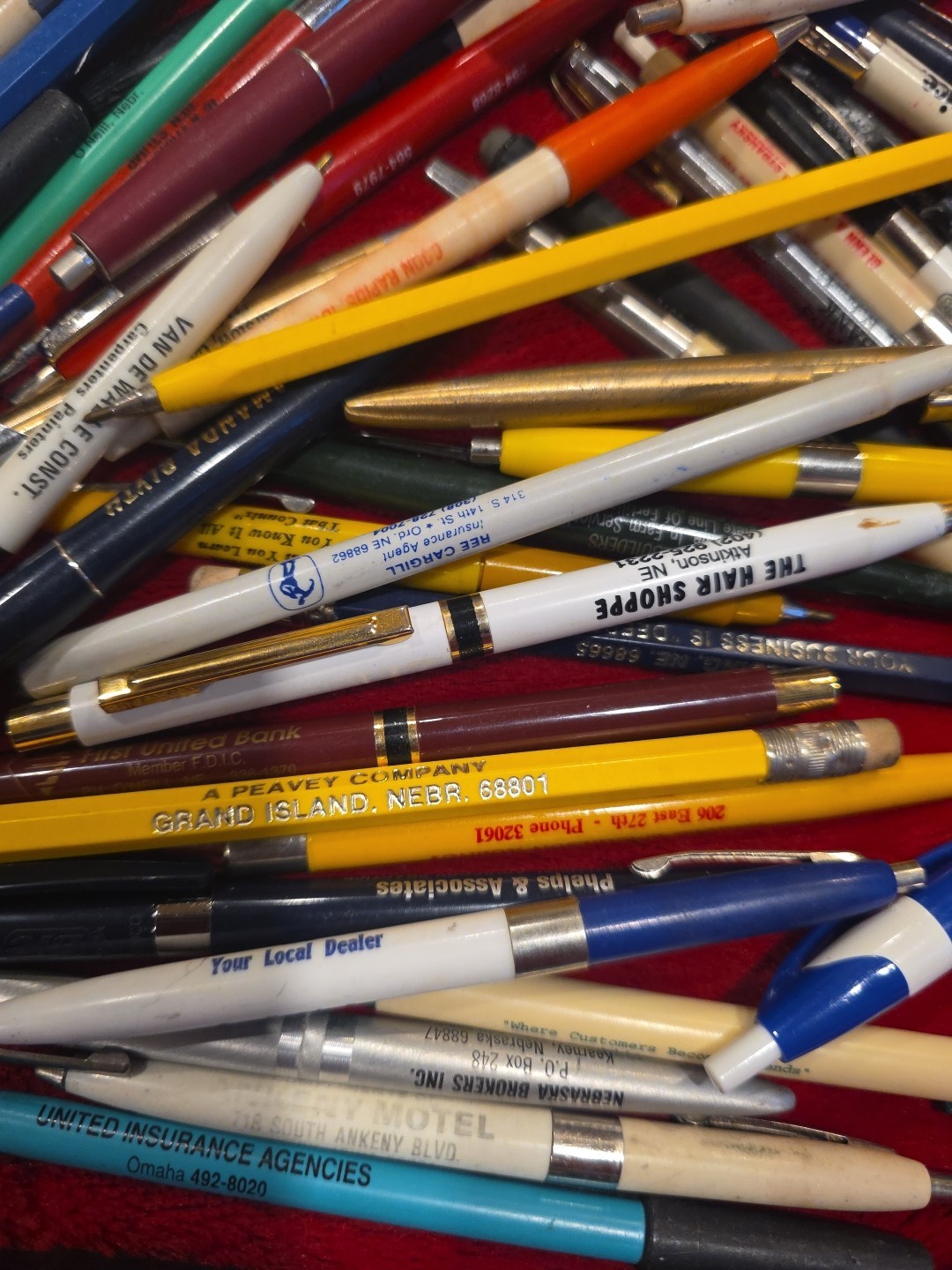 Large Amount Of Advertising, Pens From Iowa And Nebraska
