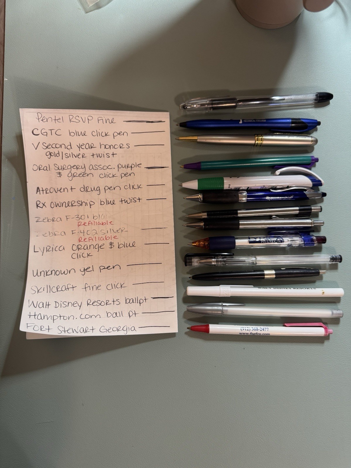 Lot of 14 Pens Click Twist Ball Point Drug Pens Zebra Refillable Disney Random