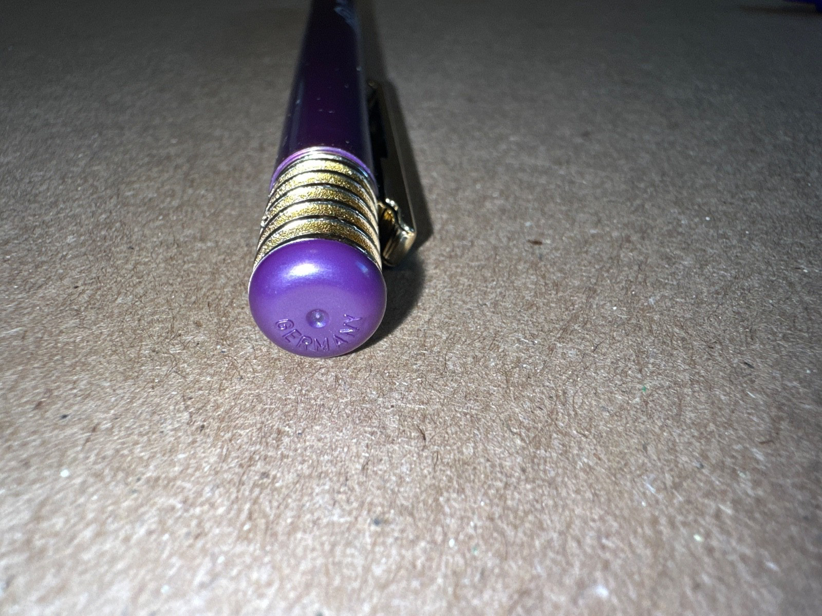 Vintage Intel Pentium II processor with MMX purple logo’d pen Made in Germany