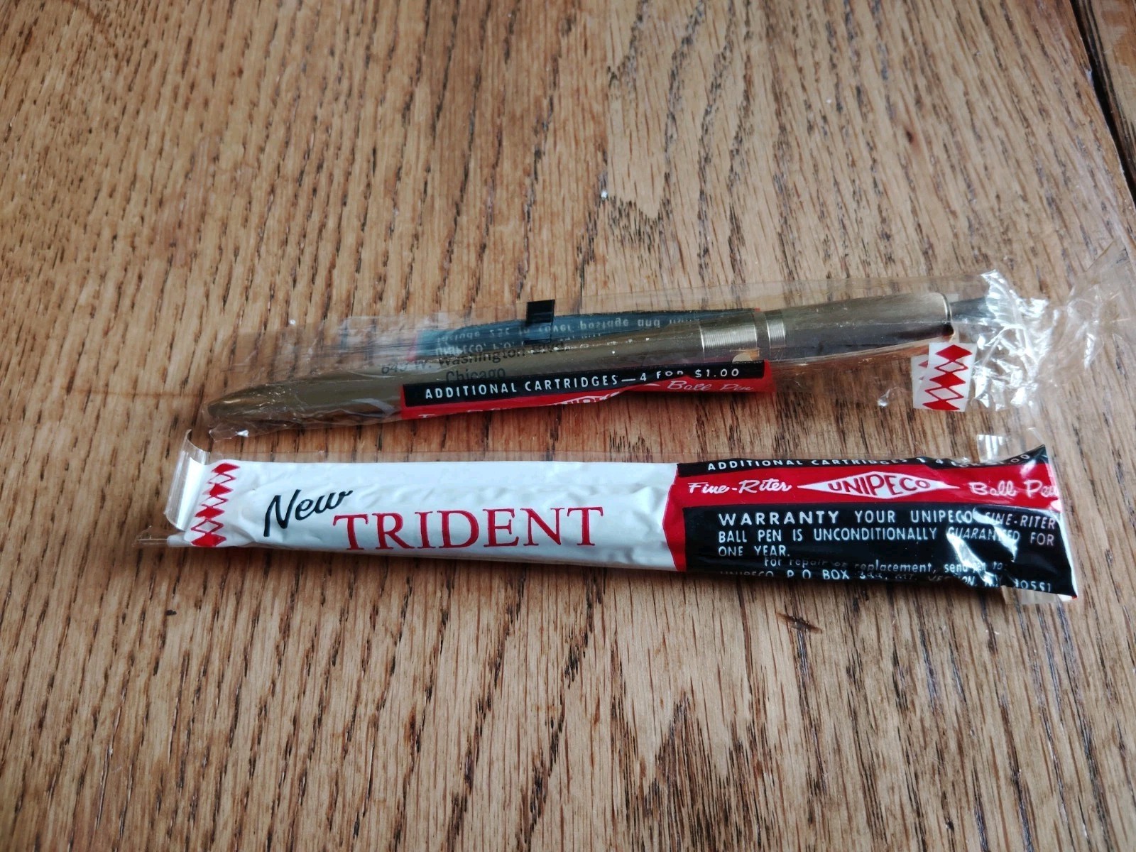 2 VTG NOS Ballpoint Unipeco Fine-riter Pen. Sealed