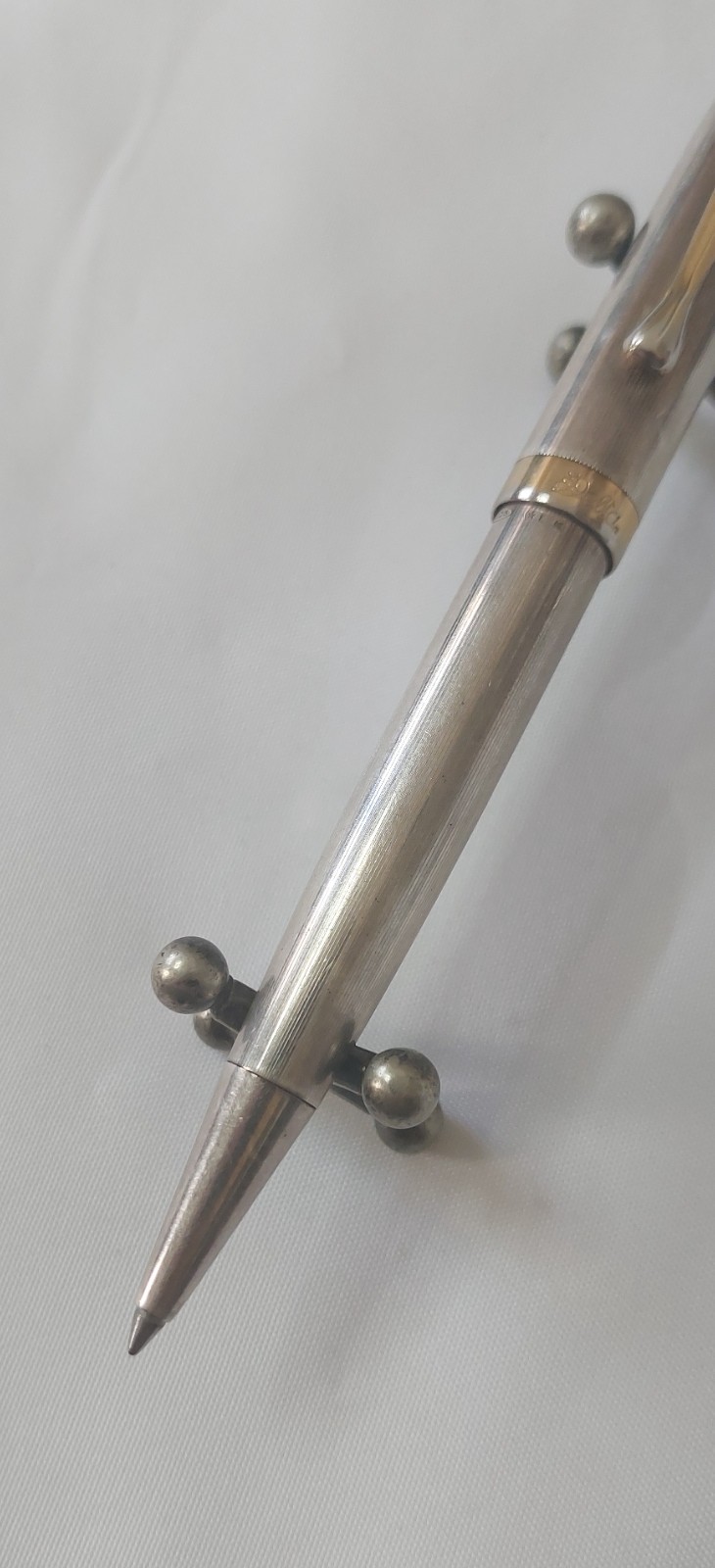 Vintage Delta Graffiti Silver 925 Ballpoint Pen