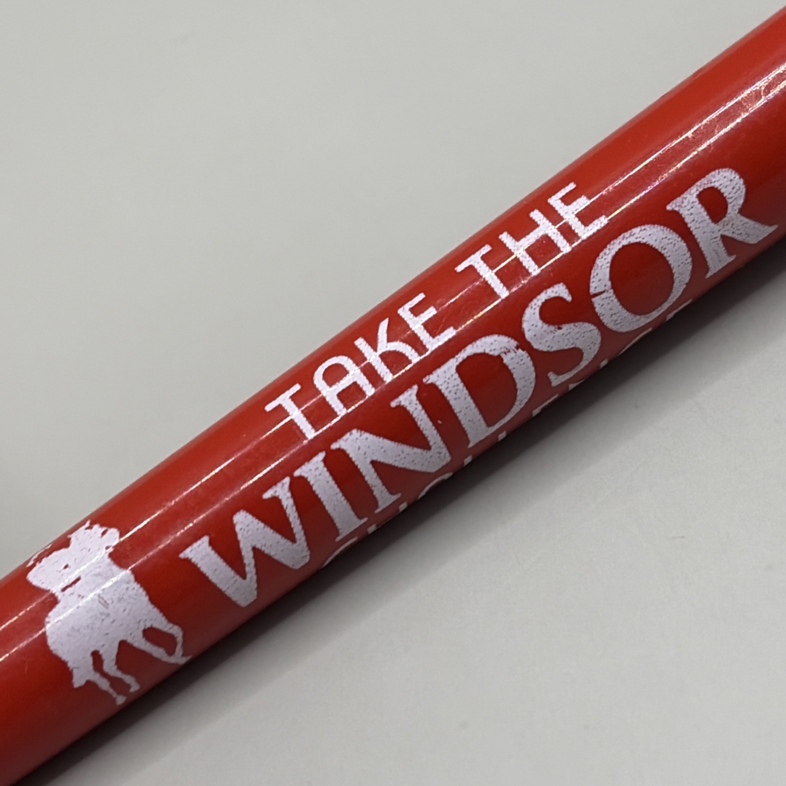 VTG 1980s Ballpoint Pen WINDSOR CANADIAN WHISKY Take The Windsor Challenge