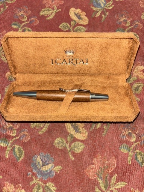 Vintage ICartai Della Roller Brown Pen in Original Case