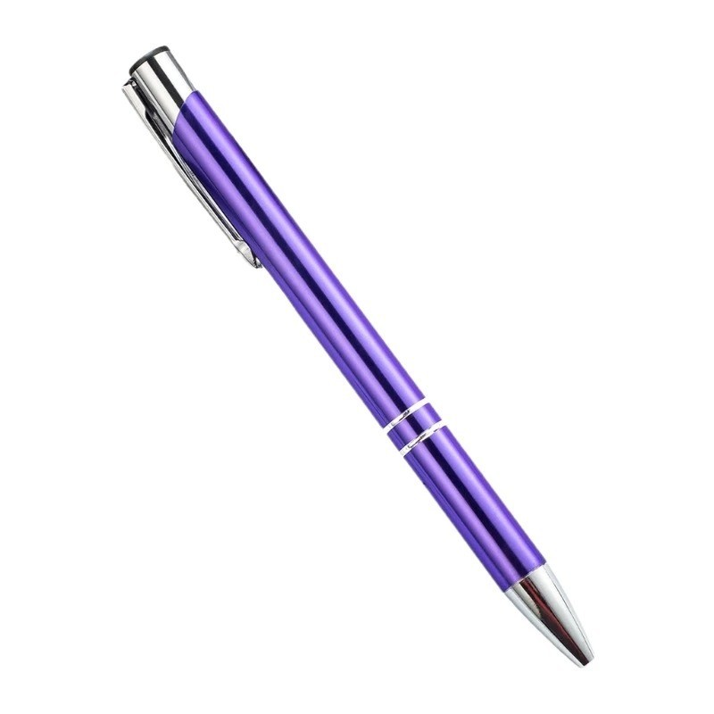 Luxury Full Metal Ballpoint Pen 1mm Black Ink Gel Pen Office Writing Stationery