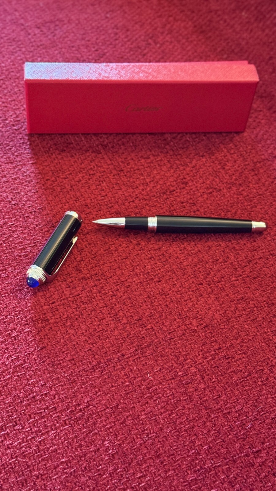 Cartier Palladium-Finish Rollerball Pen – New in Box | Luxury Advertising Gift