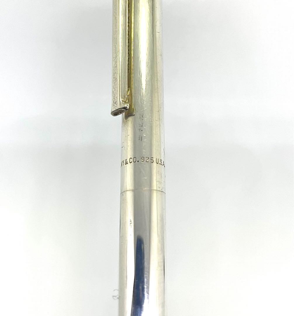 Tiffany & Co. SV925 T-Clip Ballpoint Pen Silver Unisex Pre-Owned Twist Mechanism