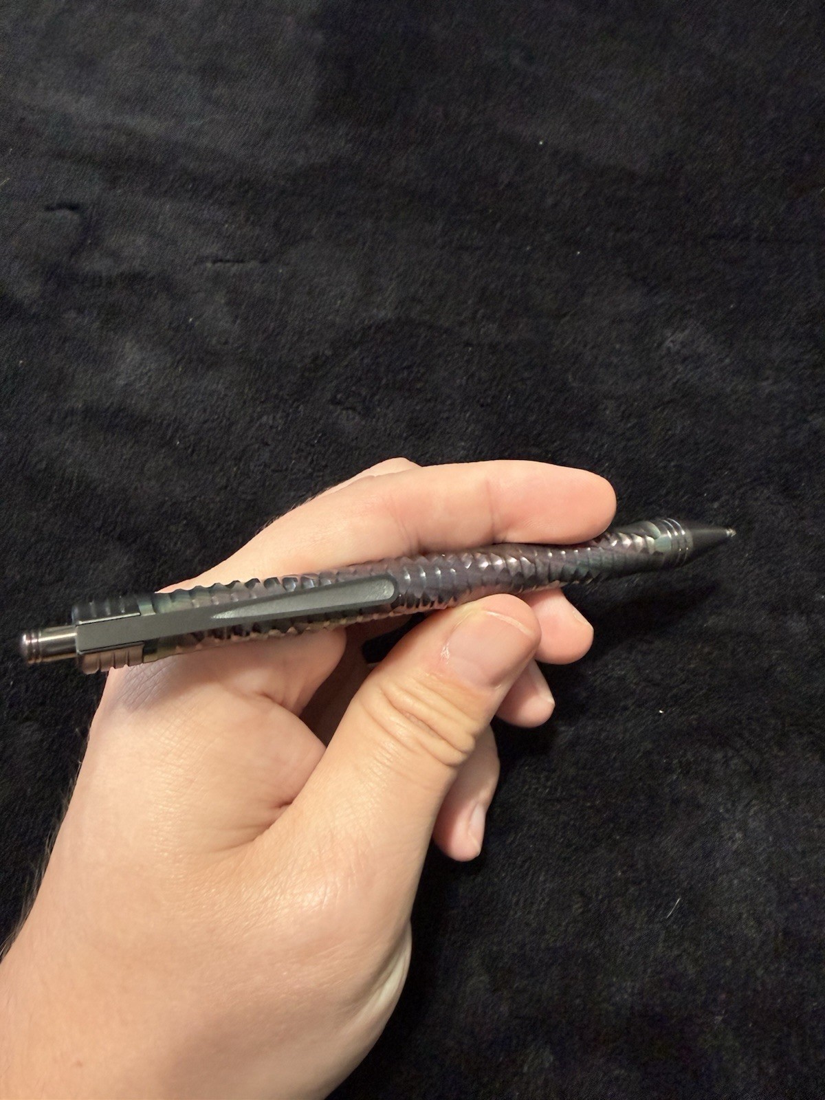 Billetspin Soul Pen Incredibly Rare Oil Slick Full Zirconium Limited Edition