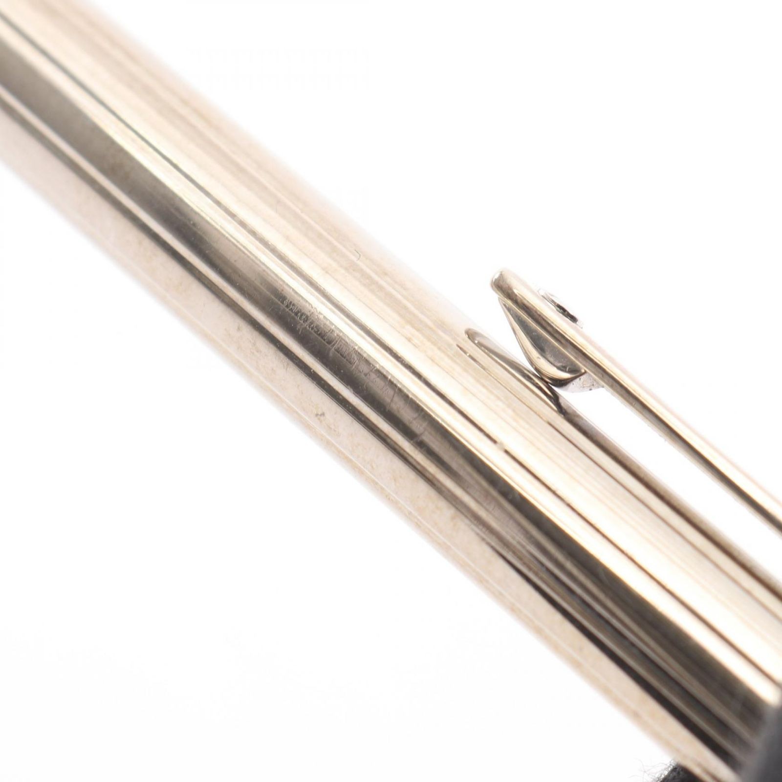 Cartier Santos Ballpoint Pen Gold Plated GP Writing Instrument Unisex 12.5cm