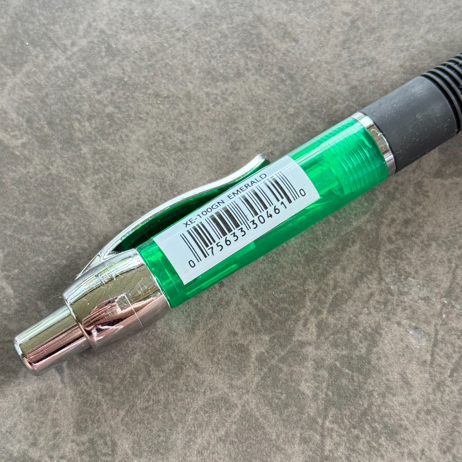 Xenon Emerald Green Aqua Roller Retractable Ballpoint Pen, Black Ink