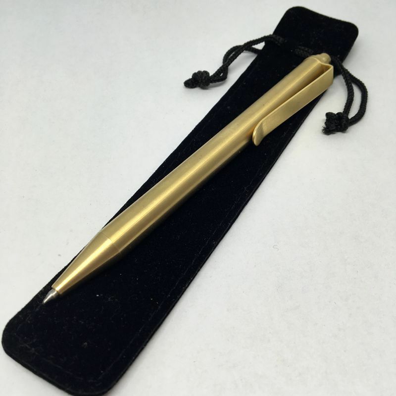 Solid Brass Action Pen Automatic Ballpoint Pen Collectible Office Pen Best Gifts