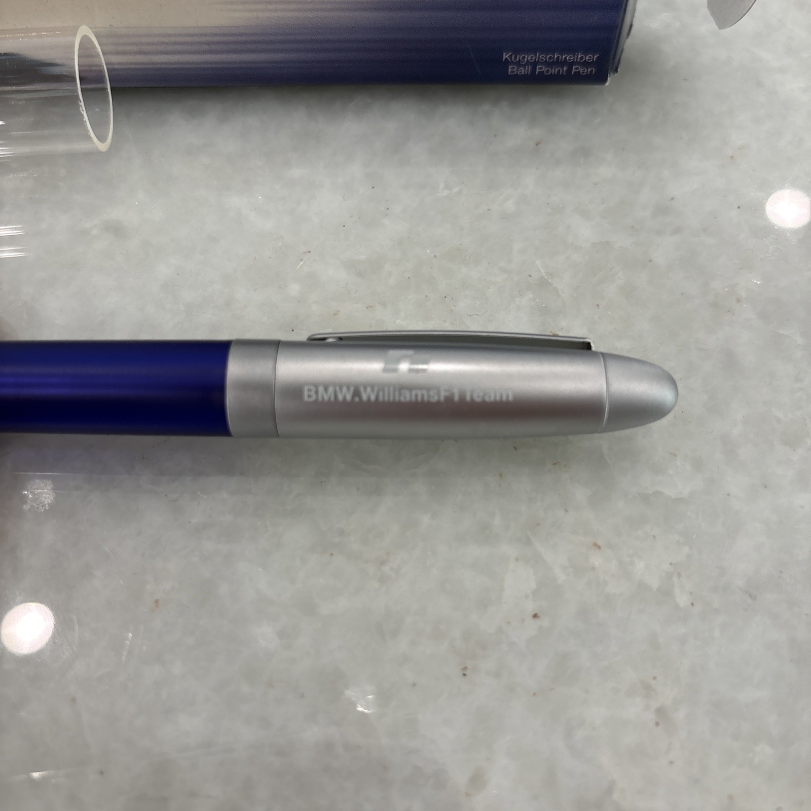 BMW Novelty Wiliams F1 Team Navy blue/Silver Twisted Ballpoint Pen wz/Box Rare