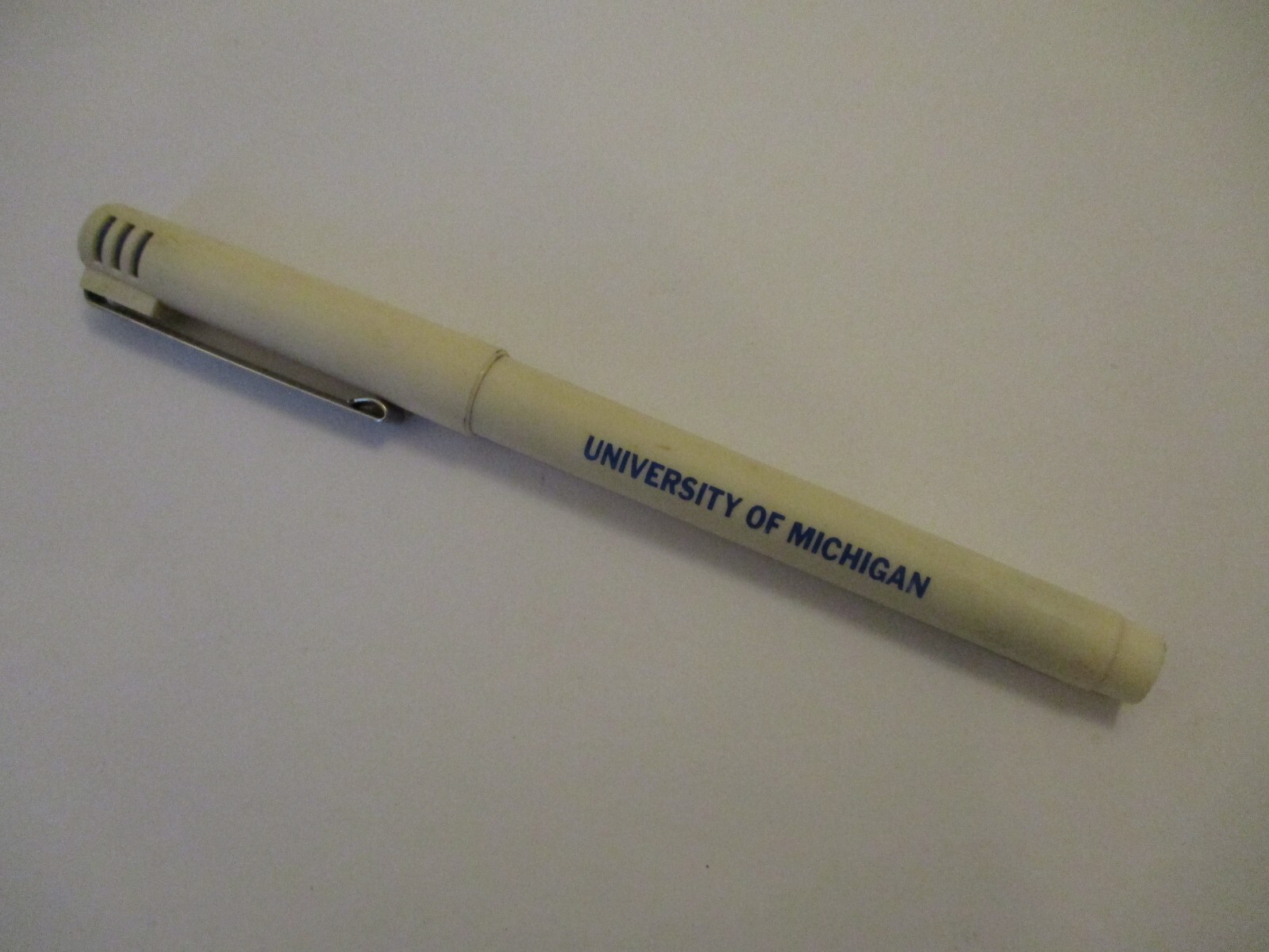 Vintage University of Michigan U of M Branded Fine Blue Ballpoint Pen Uni-Ball
