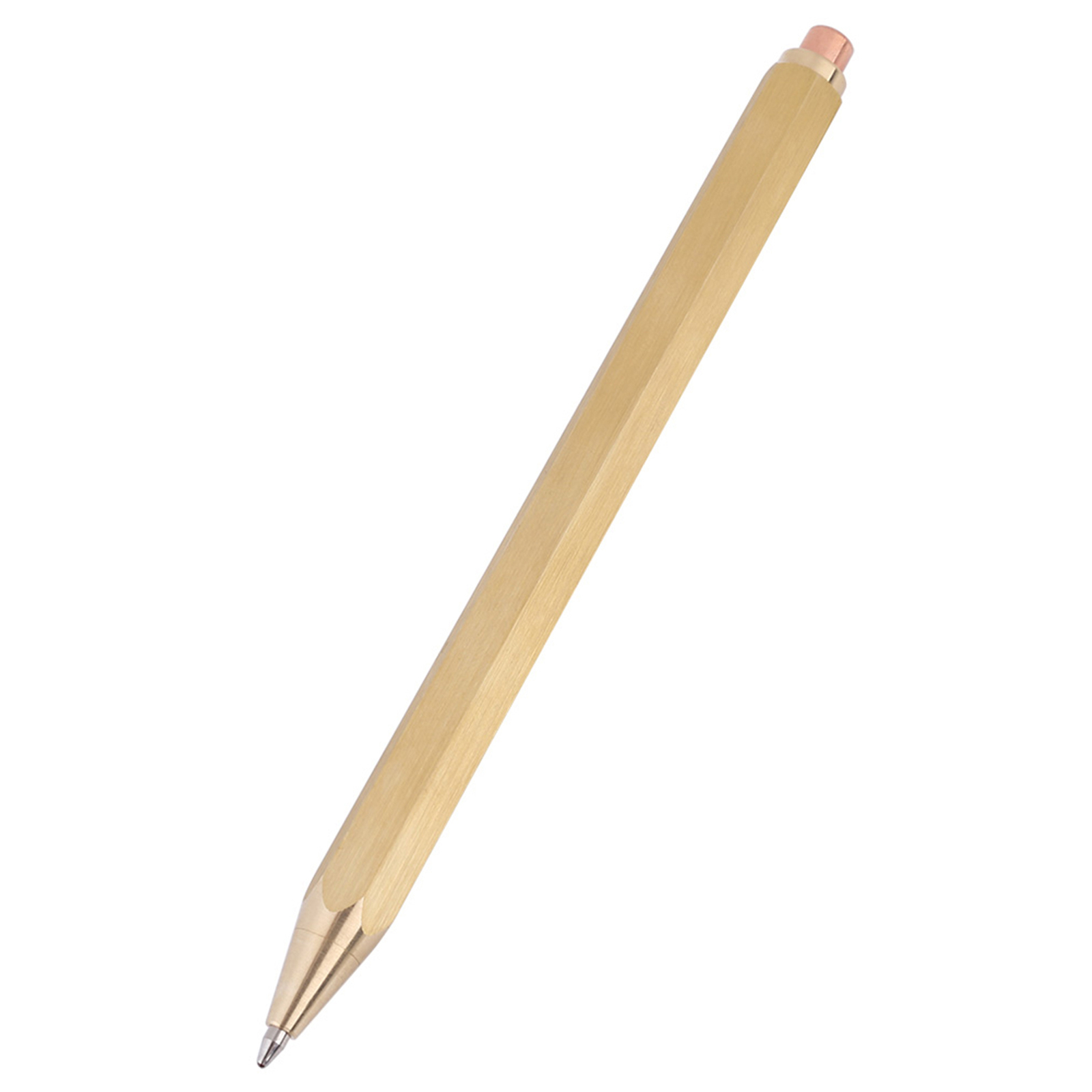 1PC Copper Brass Pen Spring Ballpoint Pen Writing Stationery Office Supplies♡