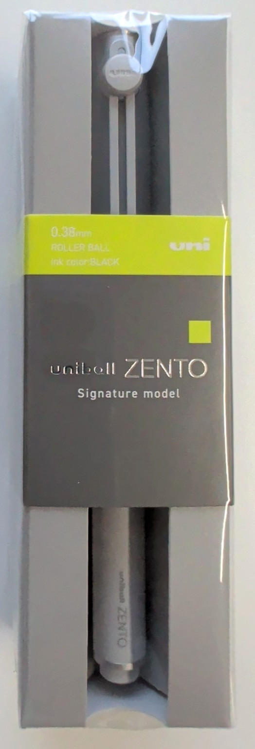 Uni-ball ZENTO Signature Model Pen 0.38mm Silver Black Made in Japan