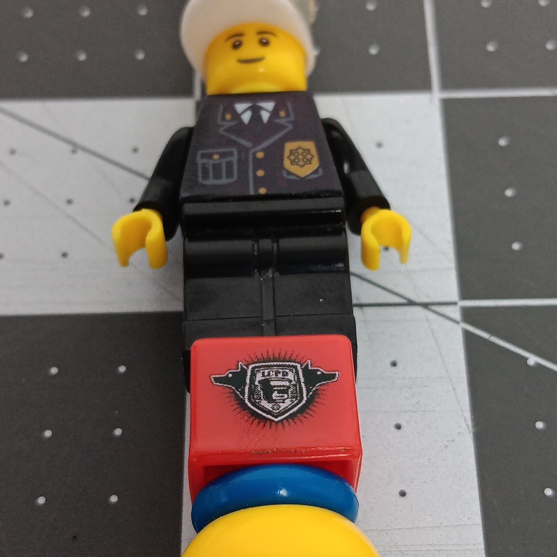 Lego City Police Officer Pen Key Chain 6 Inch Loose Toy Replacement